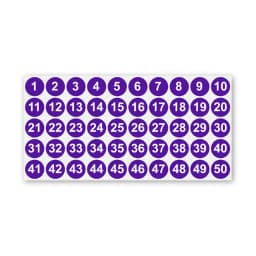Number Stickers 1-50 Label Number Sticker For Diy Craft Nail Polish Glue Bottle Scrapbooking Diary Stationery Digital Sticker