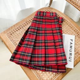High Waist Plaid A-Line Skirt Women's Spring Summer Autumn Winter New Korean Style Student Pleated Skirt Short Pants