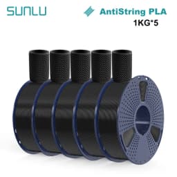 SUNLU 5KG PLA Plus/Clear/AntiString Filament 1.75mm 1kg Spool (2.2lbs) Neatly Wound Filament Fit Most FDM Printer