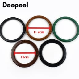 2/4/10Pcs Deepeel 10/11.4cm Round Plastic Bag Handle Purse Frame Handbag Kiss Clasp Bracket DIY Handmade Bags Sewing Accessories