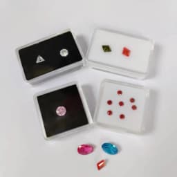 50Pcs Loose Diamond Storage Box Clear Gemstone Organizer Case Charm Holder Bead Container Piercing Jewelry Gem Stone Display Box