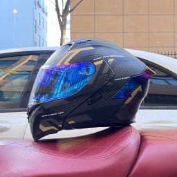 Modular Filp up Motorcycle Helmet Full Face Racing Helmet Dual Visors DOT Approved motosiklet kaskı