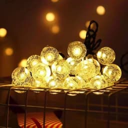 Battery Box Bubble Ball Light String Crystal Bead Ball Fairy String Light Wedding Party Christmas 1.5-3-6 Meters 10-20-40 Lights