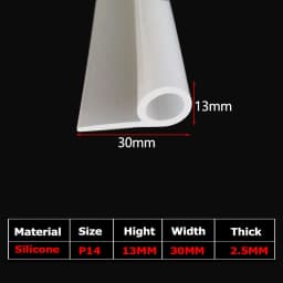 1/5Meter 9 Shape Auto Rubber Seals Car Door high temperature Oven Steam Doors Window Silicone P-Type Weather Strip