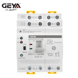 ATS Mini Automatic Transfer Switch 220V 230V 110V Din Rail Dual Power Electrical Selector Switches Uninterrupted Power 63A