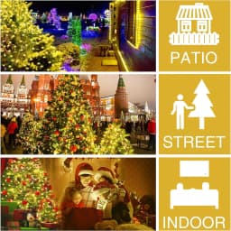LED Christmas Waterfall String Light Christmas Tree Indoor Outdoor Garland Decoration Solar / USB Lamp for Garden Party Wedding