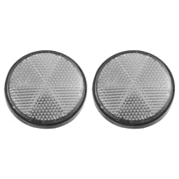 Motoforti 2-8 Pcs Round Stick-on Safety Spoke Reflective Self Adhesive Reflector for Motorcycle Bicycle Bike 56mm Diameter