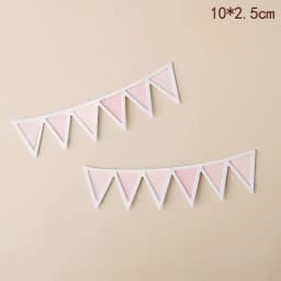 Mini Happy Birthday Banner Cake Topper Party Cake Decoration Supplies Handmade Bunting Garland Pennant Flags