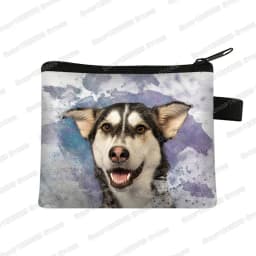 Cute Pug Dog Pattern Coin Purses Women Lovely Pet Animal Mini Wallet Ladies Key Credit Card Bag Small Lipstick Bags Gift