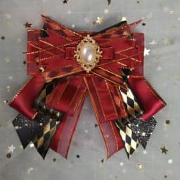 Original Hand-Made Bow Tie Brooches for Woman Girls Lolita Suits Uniform Shirts Collar Flower Accessories Corsage Pins