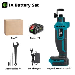 NEWBRNY Brushless Electric Drywall Cut Out Tool Cordless Grinding Machine Cutting Househeld Power Tool For Makita Battery Pin