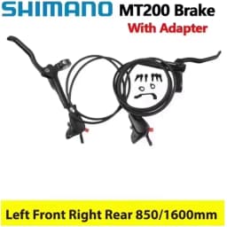 Shimano MT200 Brake BR-MT200 Left Front 800MM 850MM Right Rear 1450MM 1550MM Mountain Bicycle Hydraulic Disc Brake E-bike Brake