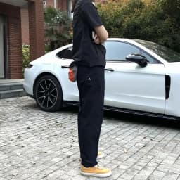 Early Autumn Men's Outdoor Work Pants Casual Soft  Triangular Label American Style Long Trousers Versatile Straight Leg