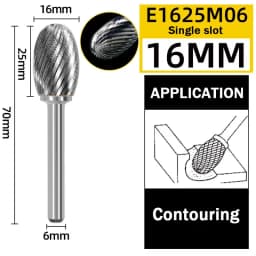 Tungsten Steel Grinding Head Carbide Rotary File Single And Double Groove Milling Cutter Metal Grinding And Engraving Tool