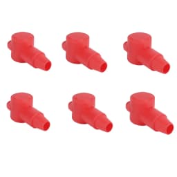 10/6 PCS Positive Negative Battery Terminal Covers Car Battery Insulation Protective Cable Lug Protector Caps Silicone Rubber