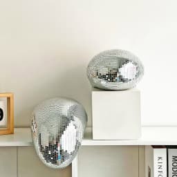Melted Disco Ball Modern Home Decor Handmade Mirror Ball Aesthetic Room Decor Melting Disco Ball Bling Funky Room Decor