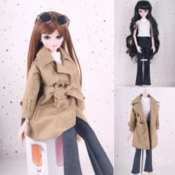 60cm BJD Doll's Clothes Skirts 1/3 bjd Wakatide's Winter Leather Suit fullset cloth for 60cm BJD Doll