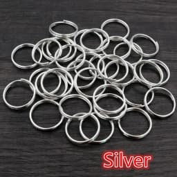 50-200pcs 5 6 8 10 12 mm Open Jump Rings Double Loops Gold Silver Color Split Rings Connectors For Jewelry Making Supplies DIY
