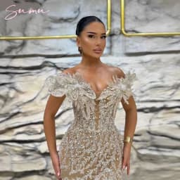 Special Wedding Party Dresses Two Pieces Vintage Evening Dresses With Detachable Train Off Shoulder Mermaid Robes De Soirée