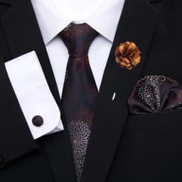 Great Quality Pink Floral Bow Tie Pocket Squares Cufflink Brooch Clip Pin Set Man Necktie Suit Accessories Birthday Gift