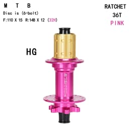 MTB Rear Hub 32H 36T Alloy Boost148mm XD HG MS Freewheel 6 Colors Lightweight Mountain Bike Bicycle Cycling Parts Back Wheel Hub