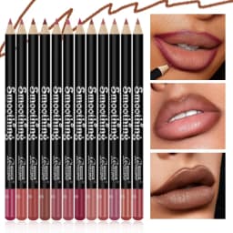12 pcs Long-Lasting Lipstick Set with Professional Lip Liner Pencil and Matte Lip Gloss for Women Valentine's Day Gifts