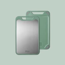  1pc Cutting Board Two Sides Of Stainless Steel and Plastic Dual-purpose Multifunctional Cut Vegetables and Meat Chopping Boar
