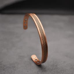 Copper Bracelets for Men, Pure Copper Magnetic Bracelet for Men with Neodymium Magnets, Adjustable Cuff Bangle Gift for Couple