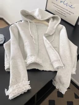 Lace Patchwork Sweet Hoodies Women Spring Preppy Style Long Sleeve Cute Sweatshirt Fashion Pockets Female Loose Korean Tops New