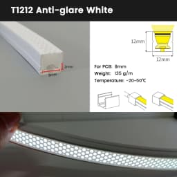 Anti-glare LED Strip Light Diffuser Tube IP67 Waterproof Cover Neon Tube For WS2812B WS2811 5050 RGB 8-12mm LED Strip Light