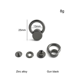 10/30/100PCS Metal Leaf Shape Bag Anchor D-ring For DIY Leather Shoulder Handbag Straps Hanger Hooks Connector Clips Accessories