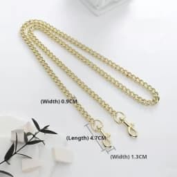 Golden Sliver Bag Chain Accessories Metal Extension Chains Crossbody Belt Replacement Black Bags Strap For Women Bag Accessories