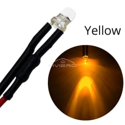 10Pcs 3mm 5mm Round LED 12V 20cm Pre Wired White Blue Yellow Diode Lamps DIY Billboard Decoration Lights Emitting Diodes Bulbs