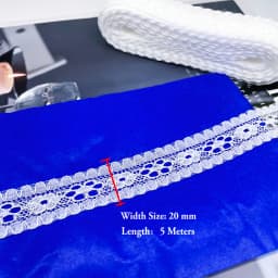 5 Meters White & Black Lace Ribbon Assorted Floral Trims for Gift Wrapping Christmas Wedding Decor DIY Crafts Sewing Accessories
