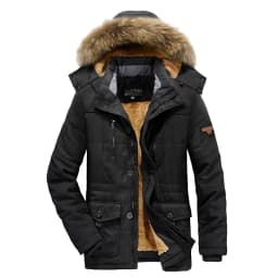 Men Down Jacket Male White Duck Down Jacket Hooded Outdoor Thick Warm Padded Snow Coat Oversized Plus Size Degree Winter Parkas