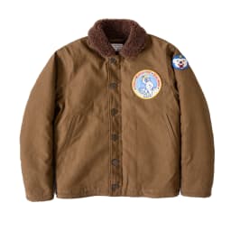 Red Tornado N-1 Deck Jacket Men US Navy Military Coat Loose Fit Thick Wool Lined Vintage Workwear Autumn Winter Outerwear