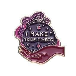 Purple Witch Magic Bottle Enamel Pin Cartoon Dream Love Potion Brooch Shirt Clothes Lapel Badge Accessories Animal Butterfly Pin