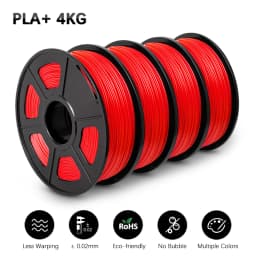 SUNLU 4Rolls PETG Filament 1KG 3D Printer 1.75MM Non-Toxic Good Toughness Biodegradable PLA PLAplus SILK No Bubble 0.5KG TPU