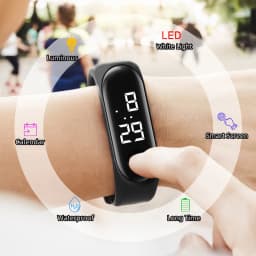 Multicolor Children Watch Led Digital Watches for Boy Girl Outdoor Sport Watch Display Date Waterproof Smart Touch Kids Watches