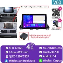 For Mazda 3 Axela 2014 - 2019 Mazda CX-4 CX4 2016 -2018 Car Radio Android Auto GPS Navigation Multimedia Video Player No DVD