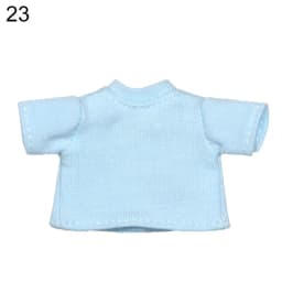 Doll Clothes Suits Stripe Shirt for 1/12 BJD Doll Clothes OB11 Doll T-shirt 1/11 Doll Panties Doll Cotton Socks Doll Accessories