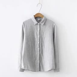 New Spring Women Double-layer Cotton Shirts Full Sleeve Pointed Collar Loose Solid Casual Soft Blouse Office Lady Work T34407X