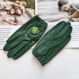 Women's sheepskin driver gloves Thin breathable unlined colored leather gloves Summer