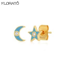 925 Sterling Silver Needle New Star/Moon Small Hoop Earrings for Women Exquisite Crystal Pendant Earrings Fashion Jewelry Gift