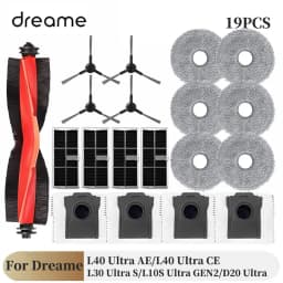 For Dreame L40 Ultra AE Vacuum Cleaner: L10S Ultra Gen2 Mops, Filters, Dust Bags, and Side Brushes