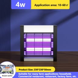Mosquito Killer Lamp 220V Electric Insect Killer Electric Pest Repellent UV & LED Lamp Powerful Bug Electric Mosquito Kill
