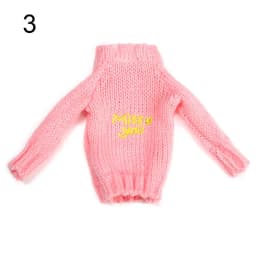 Doll Handmade Mini Knitted Sweater Coat 28cm-30cm Doll Accessories Winter Tops Casual Wear Clothes for 1/6 Dolls DIY Gift Toys
