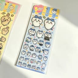 Chiikawa Cartoon Glue, 3D Three-Dimensional Stickers, Cute Hachiware and Usagi Stickers, Cartoon Decorations, DIY Handmade