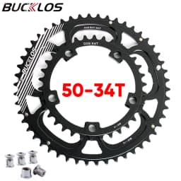 BUCKLOS 110BCD Chainwheel Road Bicycle Chainring 110BCD 50 34T 52 36T 53 39T Road 11 Speed Bike Chainring Crankset Part for Sram