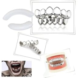 Silicone for Grillz Mold Bars Fitting Grill One Size Hip Hop Fit Men and Women Teeth Cap Replacement Easy Installation G